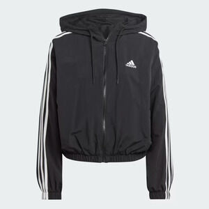 $70 NEW WITH TAGS Adidas Womens Essentials 3-Stripes Woven Windbreaker S HT3399